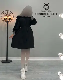 پیراهن یقه قایقی - کد 2040