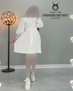 پیراهن یقه قایقی - کد 2040