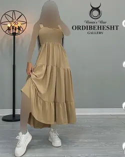 پیراهن بالاتنه کش+تل - کد 2054