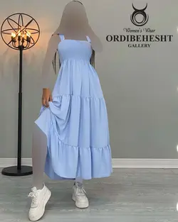 پیراهن بالاتنه کش+تل - کد 2054