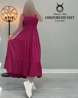 پیراهن بالاتنه کش+تل - کد 2054