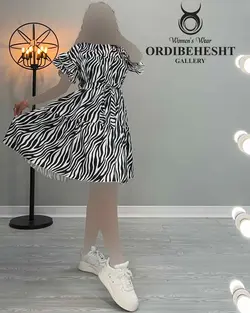 پیراهن طرح دار - کد 2127