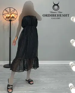 پیراهن یقه قایقی - کد 2129