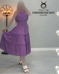 پیراهن یقه رومی - کد 2195