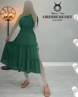 پیراهن یقه رومی - کد 2195