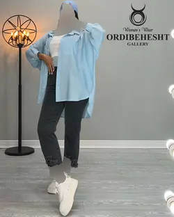 شومیز آستین پف - کد 2212