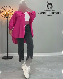 شومیز آستین پف - کد 2212