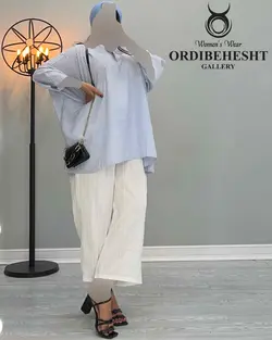 بلوز شلوار راه راه - کد 2203