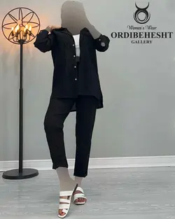 شومیز شلوار جلو دوخت - کد 2217