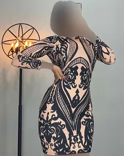 پیراهن نگین دار - کد 2238