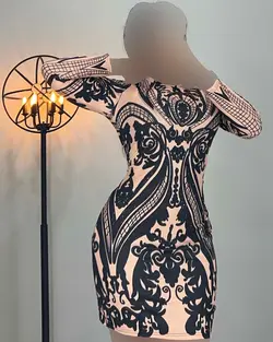 پیراهن نگین دار - کد 2238