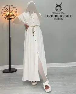 پیراهن کمر کنفی - کد 2248