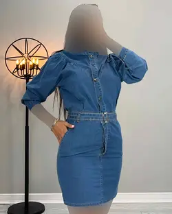 پیراهن جین - کد 2255