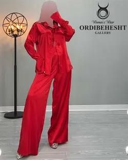 شومیز ساتن - کد 2325