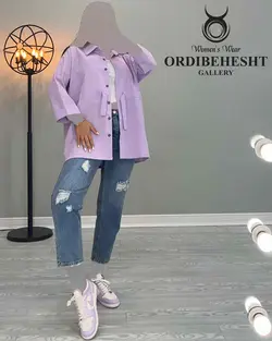 شومیز کمر گت - کد 2327