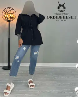شومیز کمر گت - کد 2327