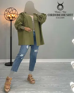 مانتو آستین کیمونو - کد 2300