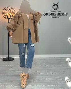 مانتو آستین کیمونو - کد 2300