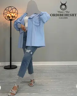 مانتو آستین کیمونو - کد 2300