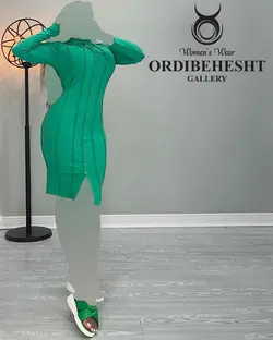 پیراهن جلو دکمه - کد 2381