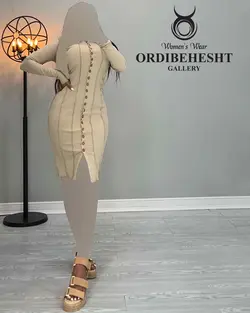 پیراهن جلو دکمه - کد 2381