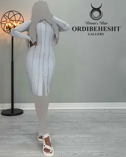 پیراهن جلو دکمه - کد 2381