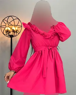 پیراهن جلو چین - کد 2383