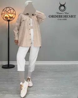 شومیز راه راه - کد 2416