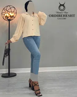 شومیز آستین پف - کد 2387