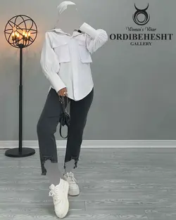 شومیز دو جیب - کد 2413