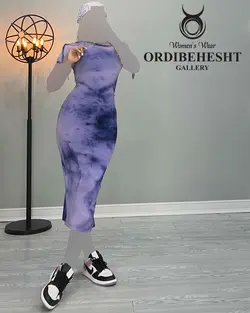 پیراهن آبرنگی - کد 2424