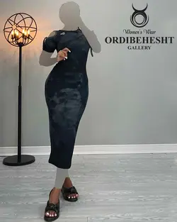 پیراهن آبرنگی - کد 2424