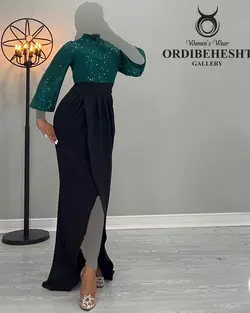 پیراهن بالاتنه پولک - کد 2638