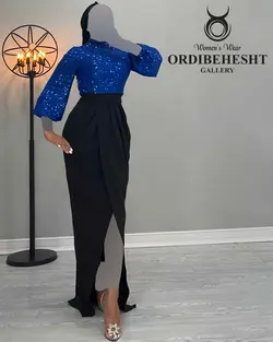 پیراهن بالاتنه پولک - کد 2638