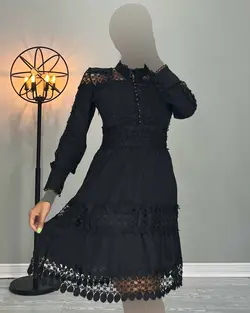 پیراهن طرح دانتل - کد 2879
