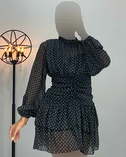 پیراهن خالخالی - کد 2881