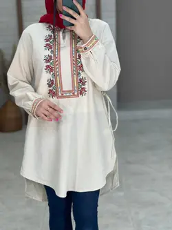 مانتو گلیم سفید