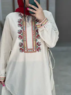 مانتو گلیم سفید