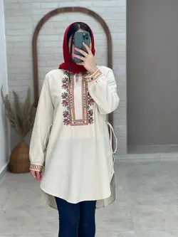 مانتو گلیم سفید