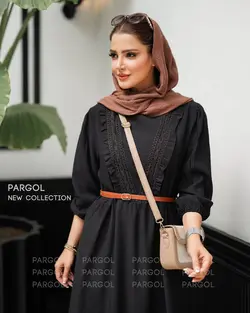 پیراهن سولینا مشکی