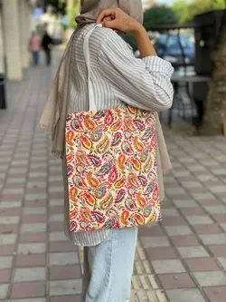 ساک دستی پارچه ای ترمه رنگی