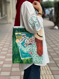 ساک دستی پارچه ای دختر فانتزی