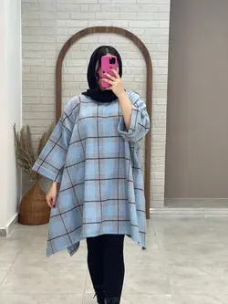 پانچ دل آرام چهارخونه آبی