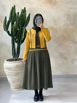 کت و سارافون هانا یشمی خردلی