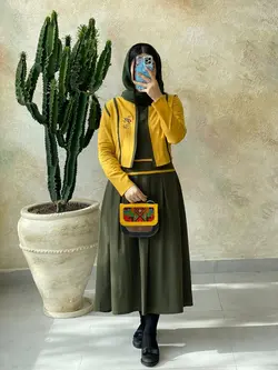 کت و سارافون هانا یشمی خردلی