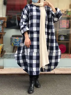 پالتو خمره ای چهارخونه