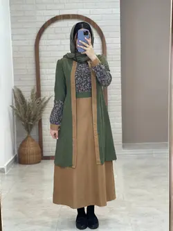 ست نرگس سبز نسکافه ای