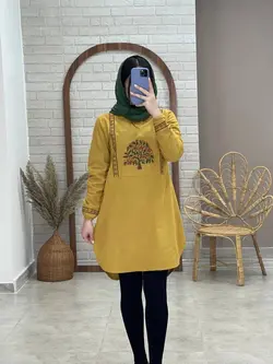 مانتو بلوط خردلی