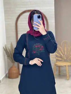 مانتو بلوط سورمه ای