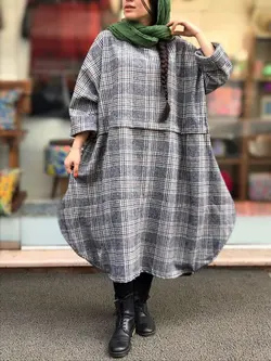 پالتو خمره ای چهارخونه